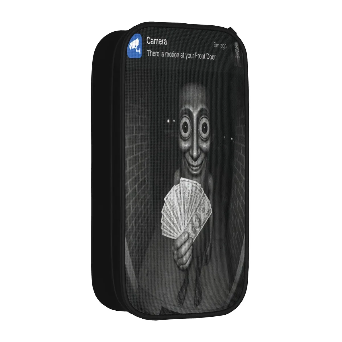 tung sahur cosplay funny calling meme wooden man brainrot trousse à crayons en toile pour garçons et filles, tendance, pour l'école