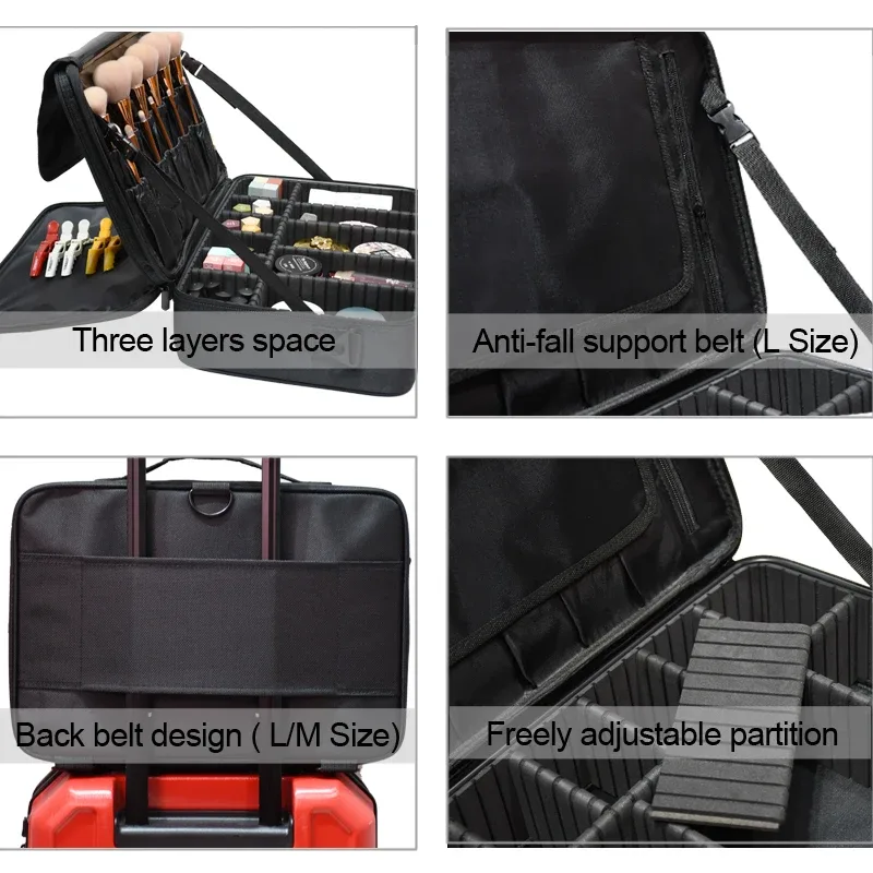 nouvelle mode femmes sac cosmétique voyage maquillage professionnel boîte de maquillage cosmétiques pochette sacs trousse de beauté pour maquilleur