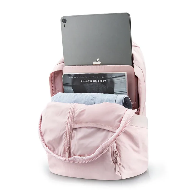 sac à dos bagsmart pour femmes, sac pour ordinateur portable 13 pouces, sac à dos scolaire mignon kawaii, antivol, imperméable, en nylon, pour filles