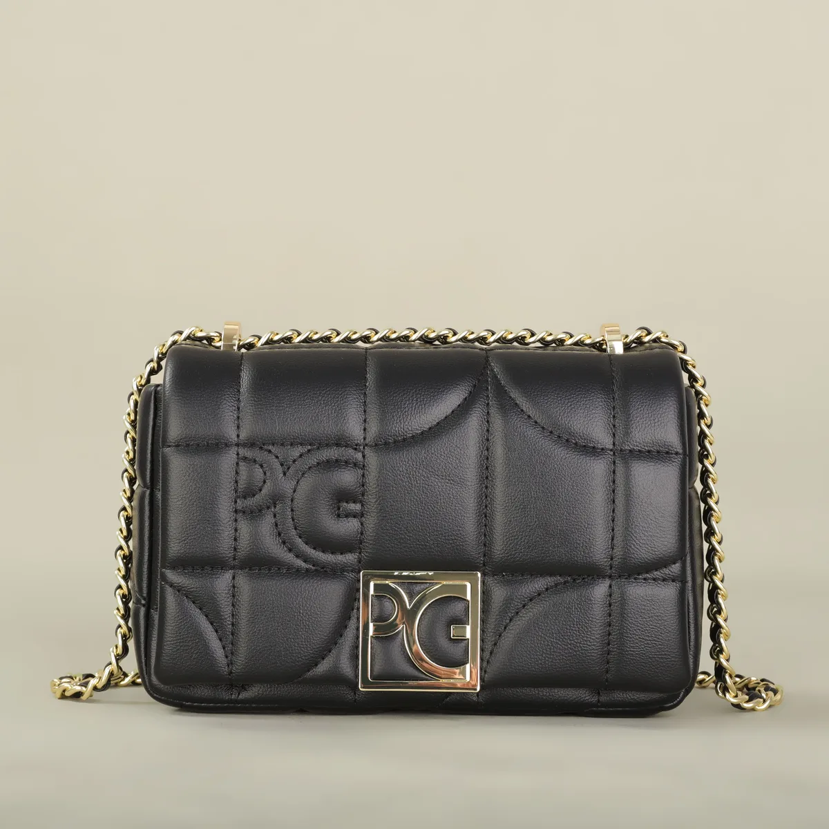 sac à bandoulière pg 2026 – sac à rabat simple et de haute qualité avec lettres brodées – sac bandoulière pour femme pour les trajets quotidiens