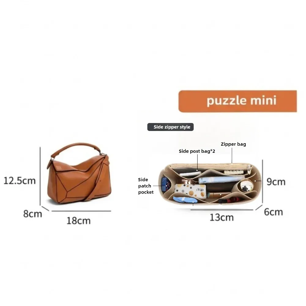 sac à main en feutre pour femmes, organisateur adapté pour loe-we puzzle, sac à main de maquillage, sacs à cosmétiques, sac de luxe de styliste