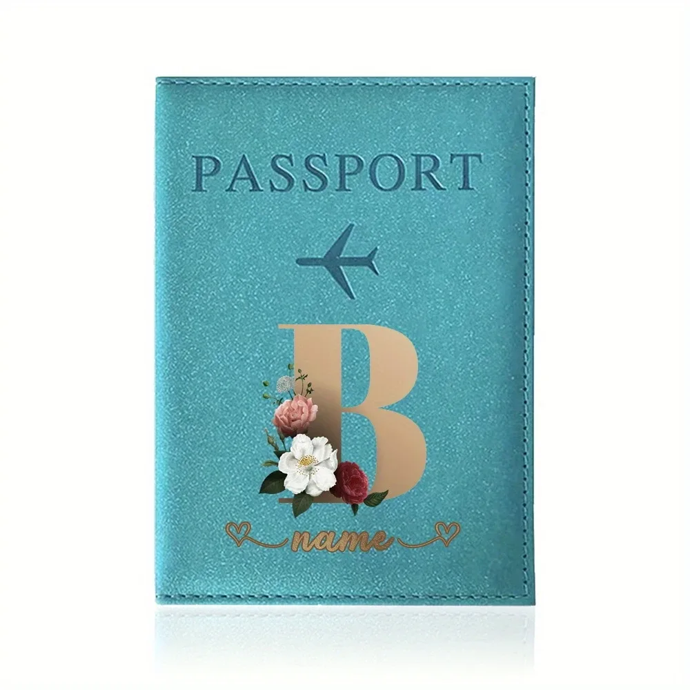 porte-passeport personnalisé avec nom personnalisable - capable d'imprimer des noms jusqu'à 26 lettres.
