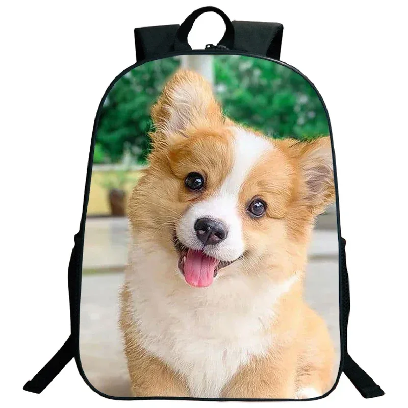 sac à dos imprimé de troupeau des contribuables allemands, grande capacité, sacs d'école pour garçons et filles, sac à dos mignon pour chien corgi husky, sac de voyage étanche, cartable