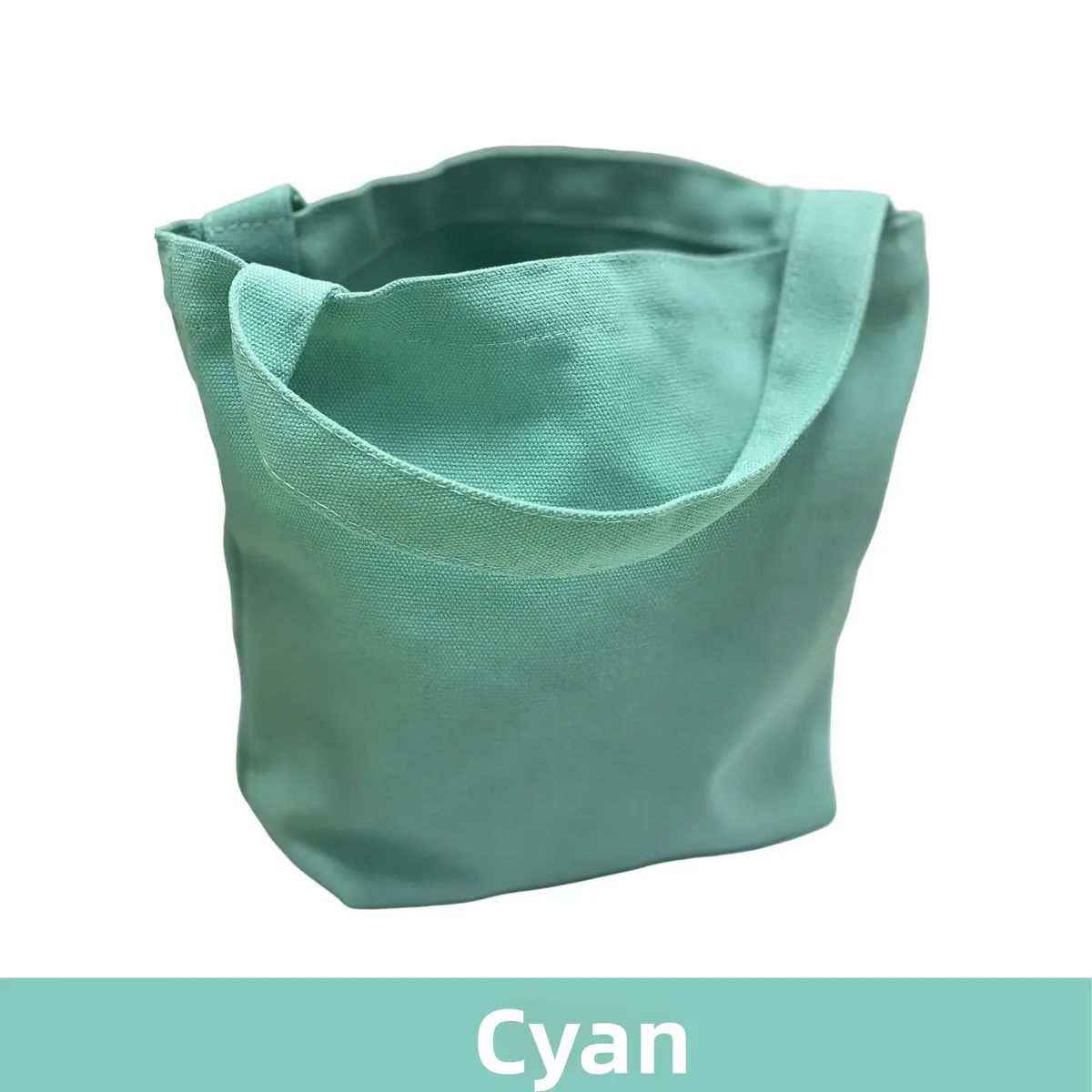 sac fourre-tout coréen en toile, couleur unie simple, sacs de shopping tendance, petits sacs pour le quotidien, sac à main pliable décontracté