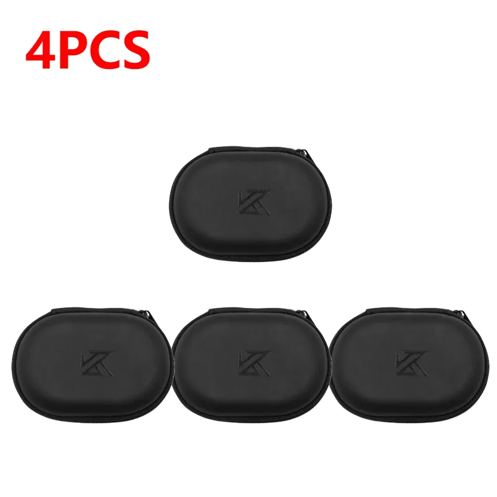 étui pour écouteurs filaires kz ba10 as10 es4, boîte de rangement en pu, sac de rangement portable pour kz ba10 as10 es4, 1 à 10 pièces