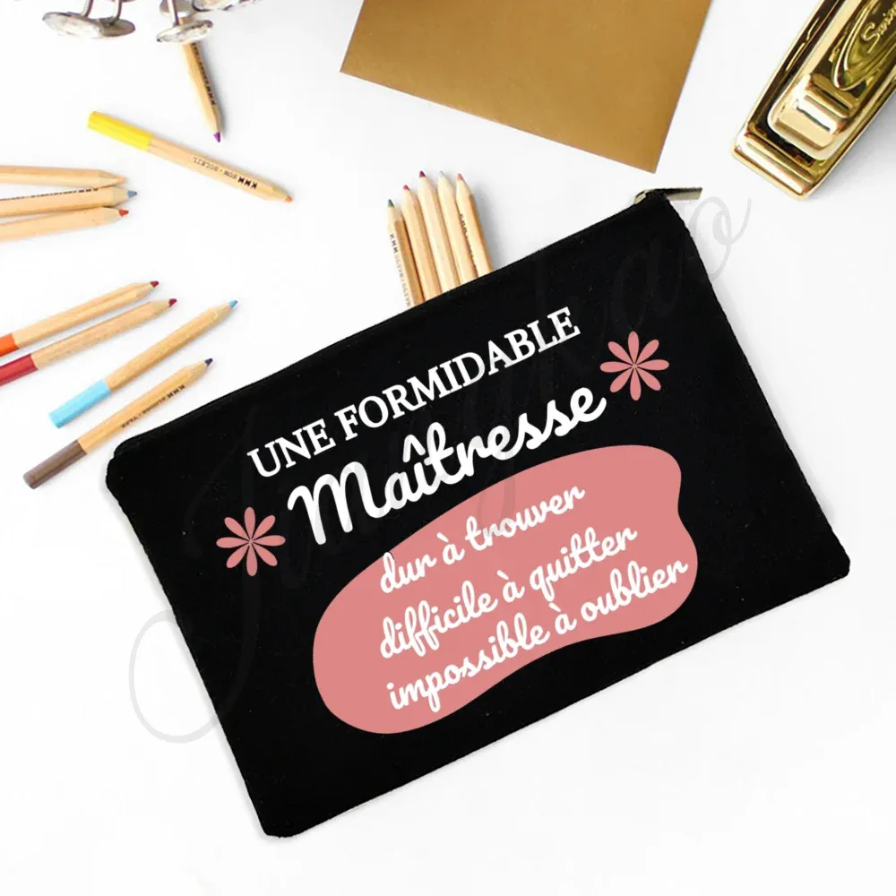 un merveilleux professeur difficile à trouver difficile à laisser impossible pour oublier un sac à crayons imprimé trousse de toilette de maquillage cadeau pour les enseignants