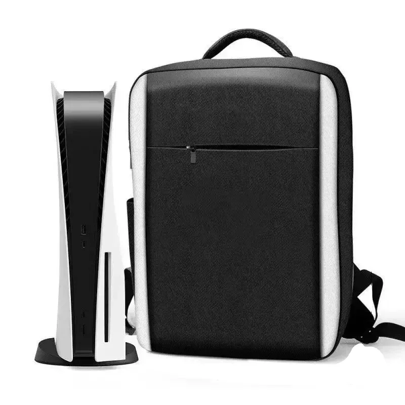 sac à dos pour console ps5, sac de transport ps5 à protection intégrale, sac de rangement ps5 grande capacité pour deux manettes