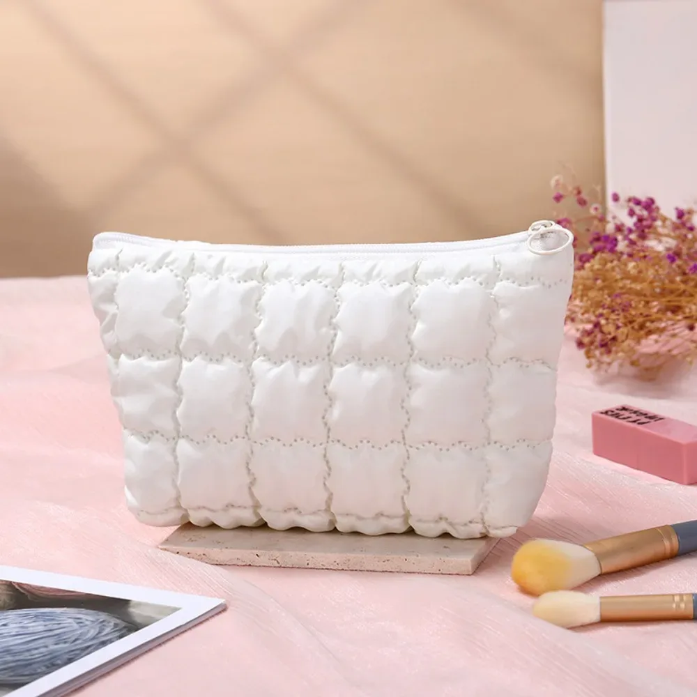 sac à main cosmétique à bulles pour femmes, organisateur de voyage, maquillage nuage, rouges à lèvres, pochette en coton, sac à fermeture éclair de grande capacité