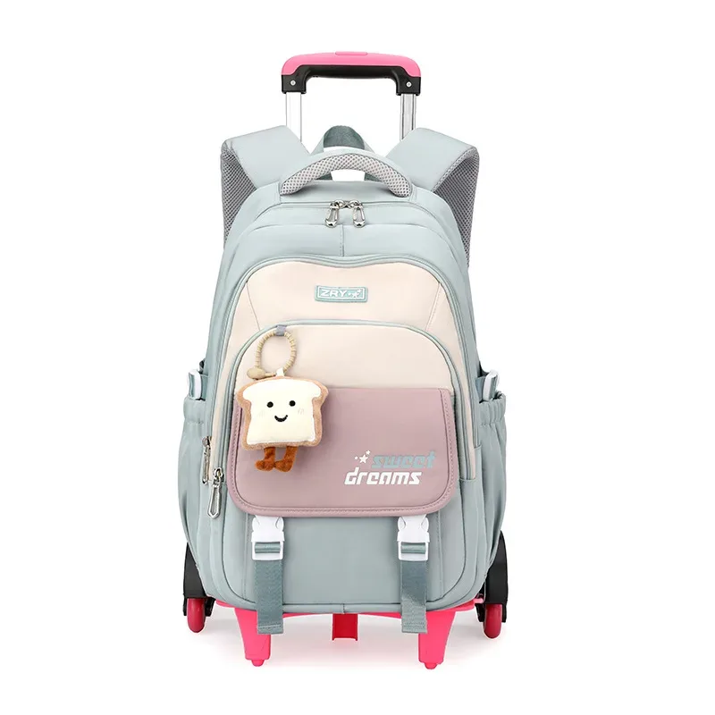 sacs à dos scolaires à roulettes pour filles, mochila, sac à dos enfant, bagage à roulettes, sac à dos scolaire