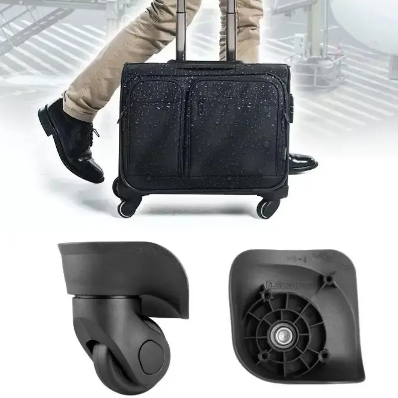 2 pièces bricolage universel réparation spinner roulette remplacement bagages roues pour valises silencieux roues en caoutchouc chariot pièces