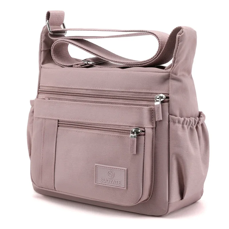 sac à bandoulière à la mode pour femmes, sacoches imperméables en nylon pour dames