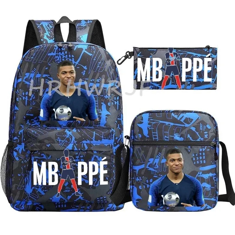 sacs à dos neymar, lot de 3, grand sac de voyage pour adolescents, sac d'école, sac à dos de sport, sac à dos décontracté en nylon classique pour ordinateur