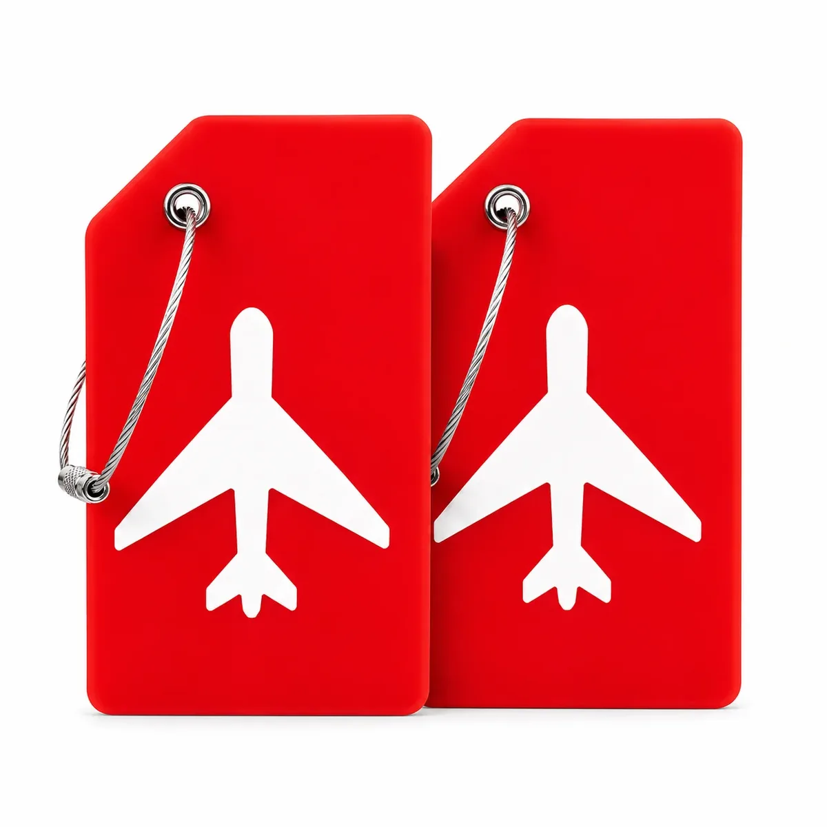 étiquette bagage silicone motif avion jaune orange bleu rouge noir vert rose voyage famille affaires identification valise nom adresse