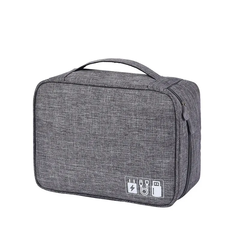 nouveau sac de rangement de voyage organisateurs de rangement de câbles pochette étui de transport portable étanche double couches sacs de rangement pour cordon de câble