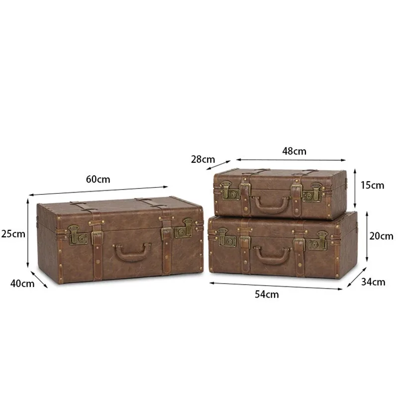 valise vintage de style rétro européen, petite valise de voyage, accessoire de photographie portable, sac à main, bagage classique