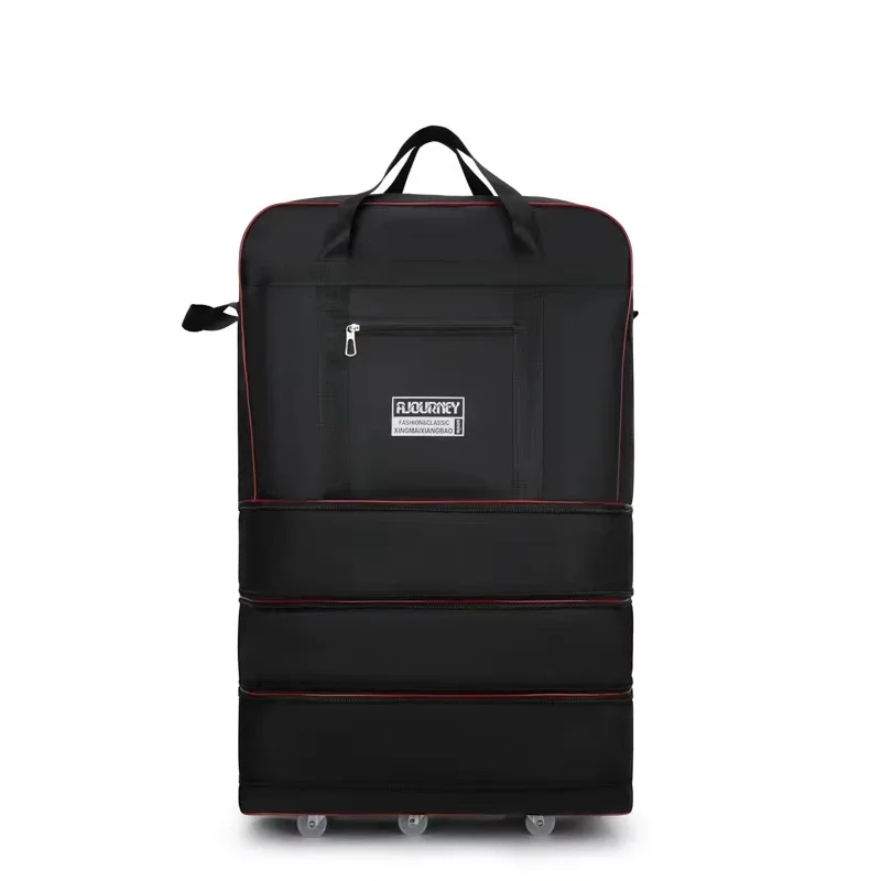 sac de voyage à roulettes universel pliable unisexe, sacs à bagages extensibles de grande capacité avec roulettes, porte-chariot à main