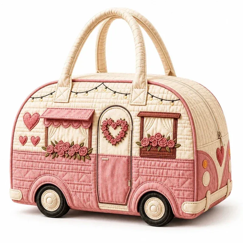 nouveau sac de voyage matelassé en forme de bus, 9 styles, grande capacité, matelassage 3d, sac de voyage, sac fourre-tout, sac à main pour courtes distances