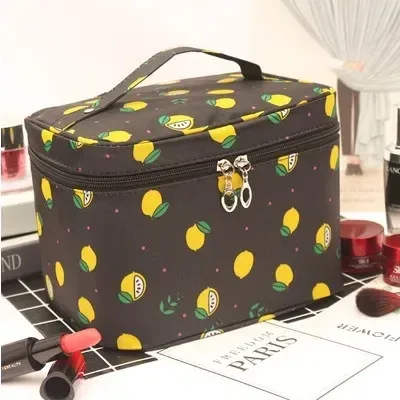 nouvelle trousse de maquillage portable en toile imperméable, mignonne, multifonctionnelle, pour voyage, sac de rangement pour maquillage, trousse de toilette bx118