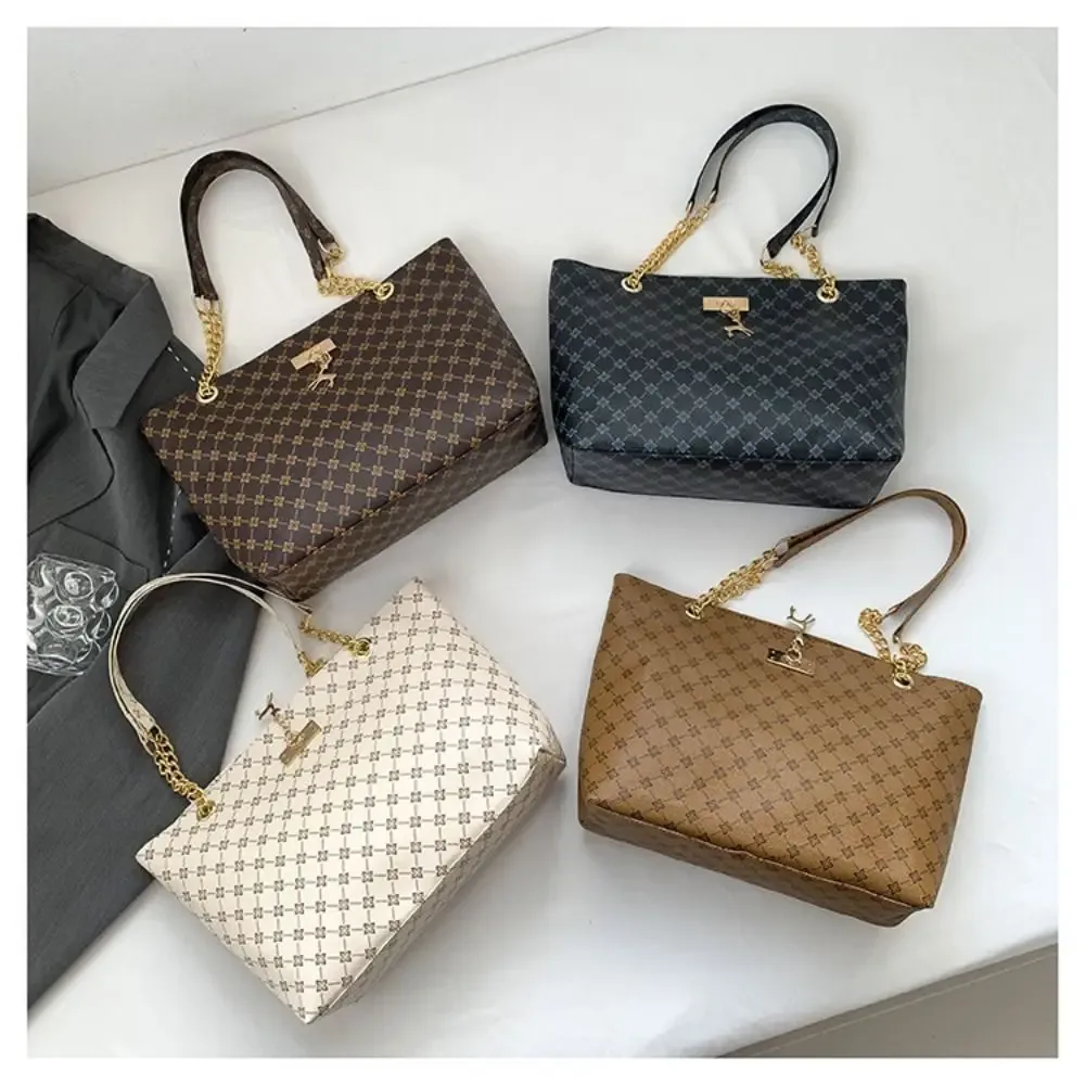 sac fourre-tout design de luxe pour femmes, sac à main de grande capacité imprimé, sac à bandoulière tendance, nouveau sac de shopping