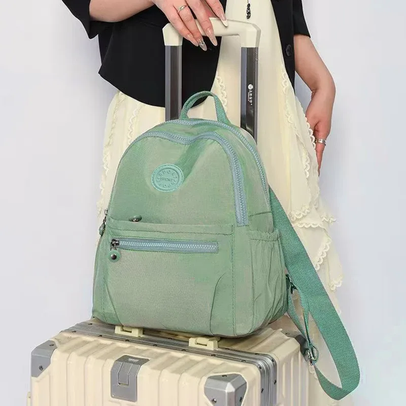 sac à bandoulière double, en tissu oxford à la mode, sac pour hommes et femmes, en nylon, sac à dos décontracté pour faire les courses.