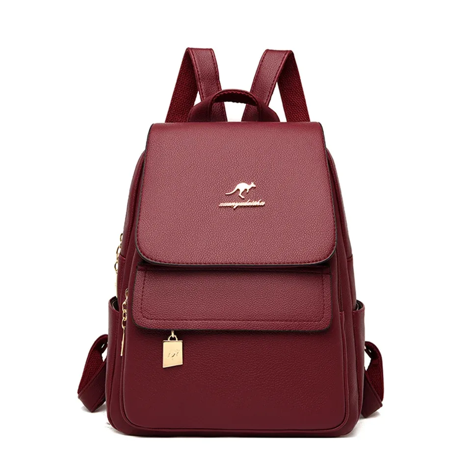 sac à dos en cuir de grande capacité pour femme, sac à dos de voyage pour adolescentes, sacs initiés à l'école, designer, haute qualité