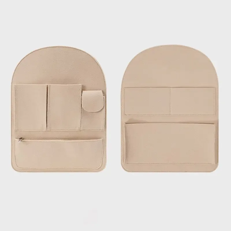organisateur voyage feutre noir orange accessoires mise niveau sac dos école tri cosmétiques inserts