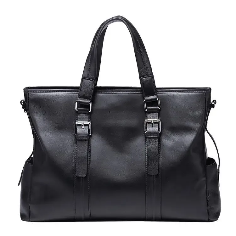 nouveaux hommes en cuir véritable sac à main commercial sacs à bandoulière en peau de vache homme porte-documents sac de messager décontracté sac de voyage sacs pour ordinateur portable