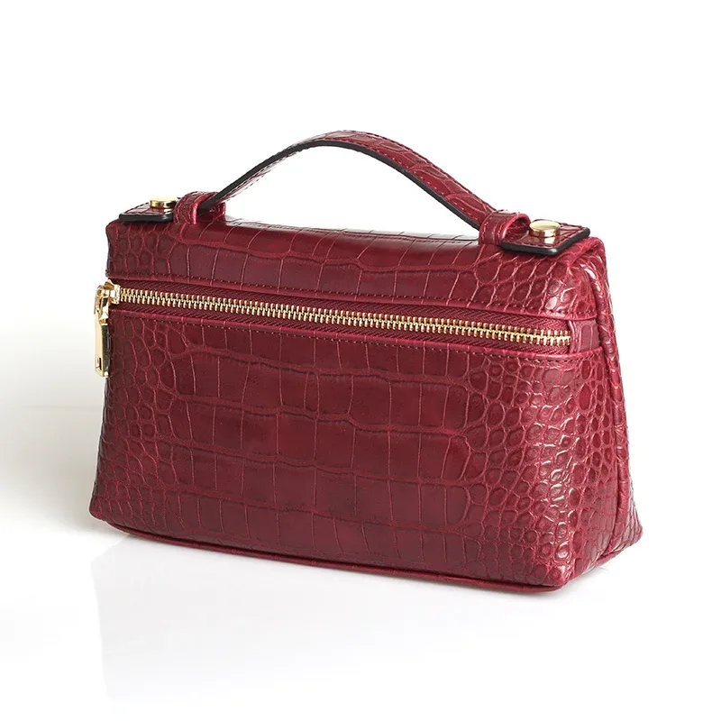 tophiigh-sac à main de maquillage portable pour femmes, pochette, sac à main, sac à main pour dames, sac à main, sac à main, savoir chaud, salle, rouge, café, mode