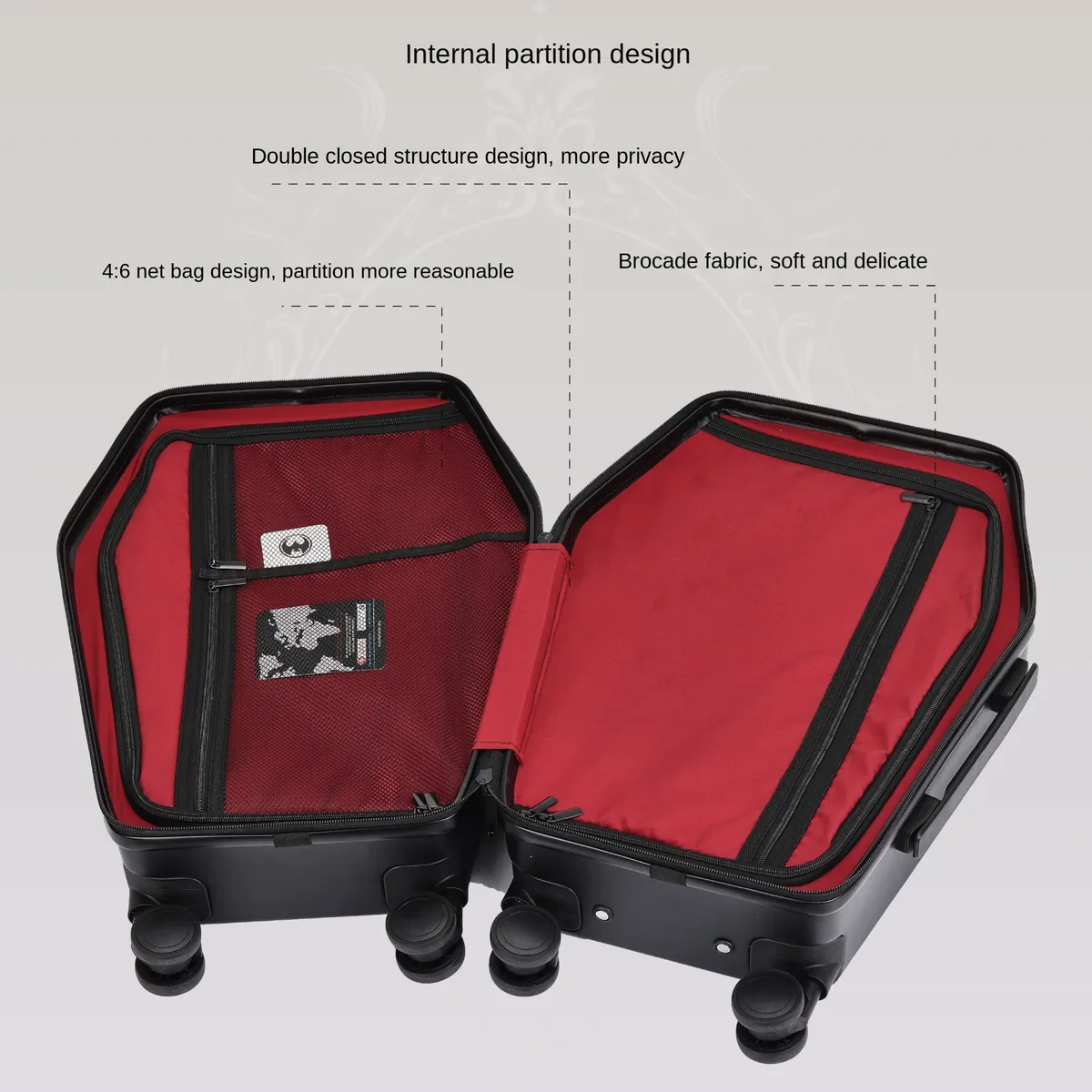 valise de voyage à roulettes pivotantes, bagage cabine 20'', sac de voyage en cuir rétro vintage, boîte de rangement