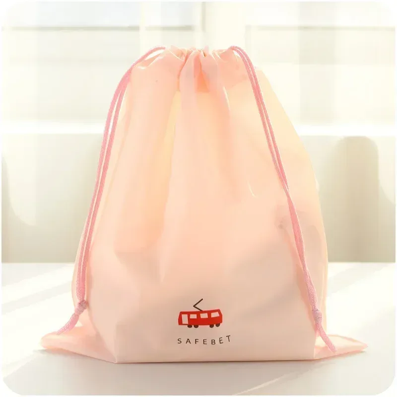 sac de rangement en nylon imprimé de dessin animé, étanche, poudres wstring de proximité, multifonctionnel, portable, durable, chaussures, sous-vêtements, sac de voyage, 1 pièce