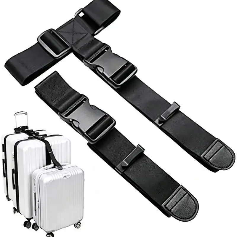 sangle de bagage de voyage, ceinture de valise élastique télescopique, ensemble de sangles de sac de voyage, ceinture de fixation pour valise, sangle à boucle de voyage