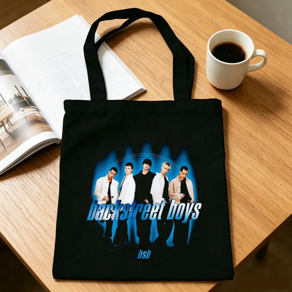 sac cabas backstreet boys, sac à bandoulière pliable, sac de shopping pour femme