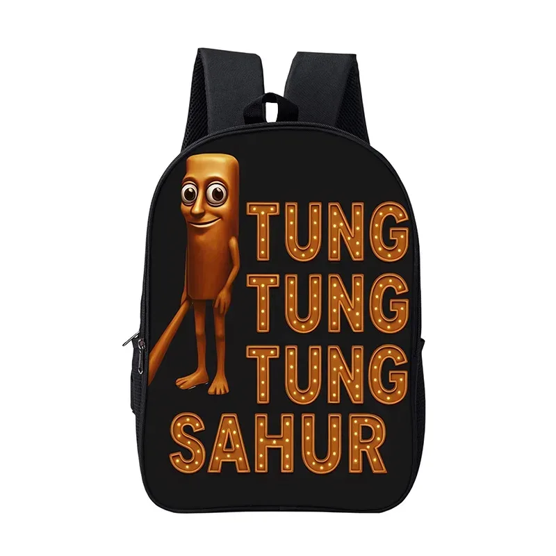sac à dos scolaire pour garçons et filles, durable et souple, pour livres, motif dessin animé, anime, jeu, style italien brainrot, pour enfants