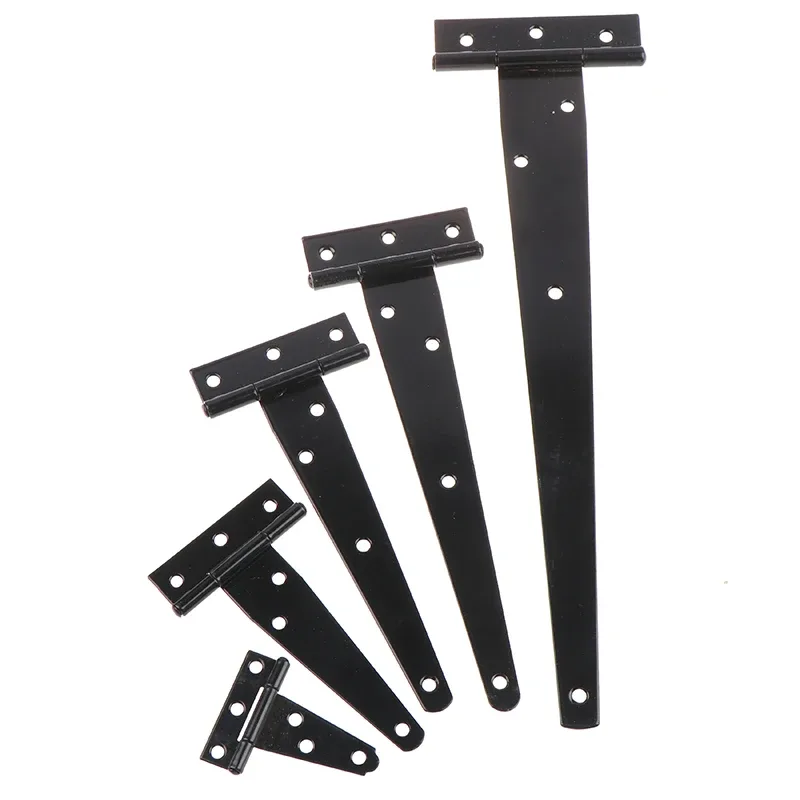 charnière triangulaire en forme de t, peinture noire, armoire, hangar, porte en bois, quincaillerie de porte