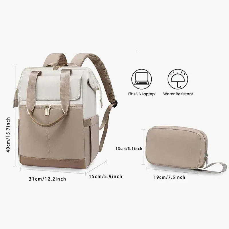 sac à dos japonais décontracté pour femmes, sac à dos pour ordinateur portable, cartable pour étudiants, grande capacité, étanche, sac de voyage en plein air
