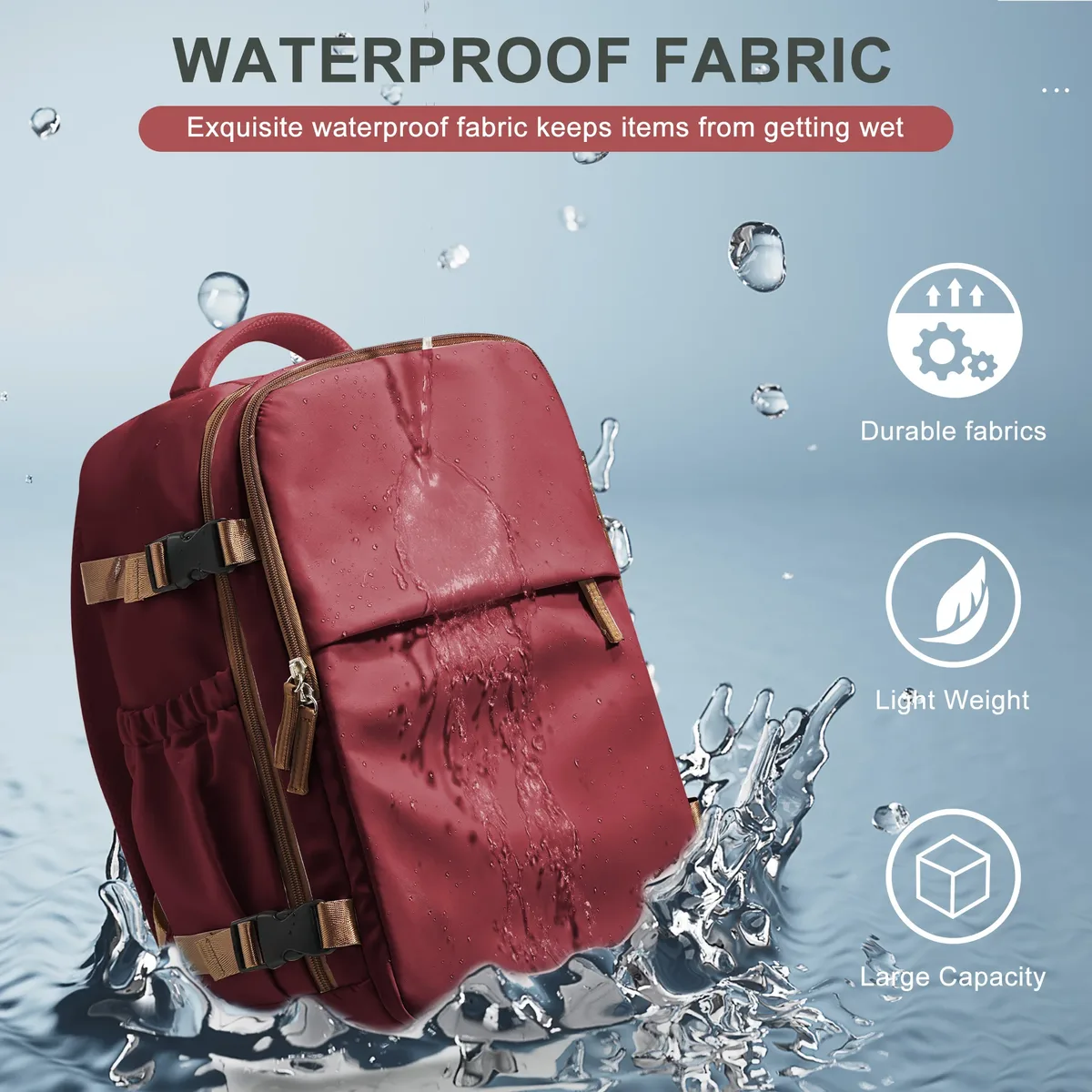 sac à dos de voyage sac de cabine 40x26x18 wizzair sacs à main, avion hommes femmes 15.6 pouces sac à dos pour ordinateur portable, étanche décontracté affaires