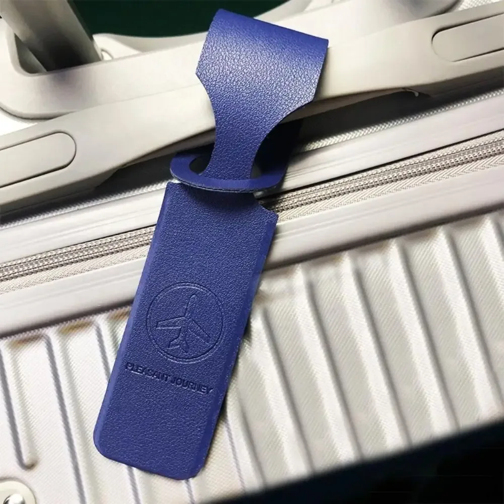 étiquette de valise pour enregistrement, étiquettes de bagages en cuir pu, accessoires de voyage, étiquette de valise pour avion, étiquette de bagage pour carte d'embarquement.