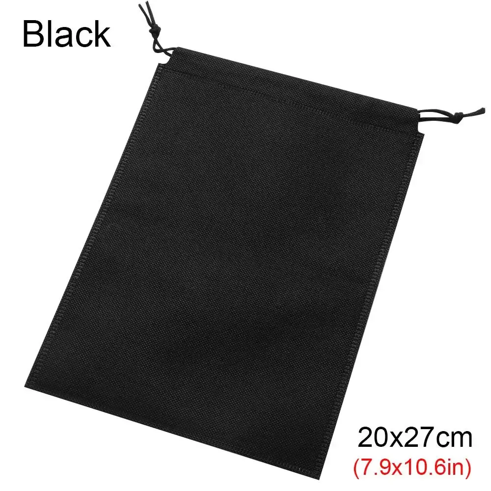 sac de rangement anti-poussière avec cordon de serrage pour voyage, sacs à cordon pour chaussures, non-tissé
