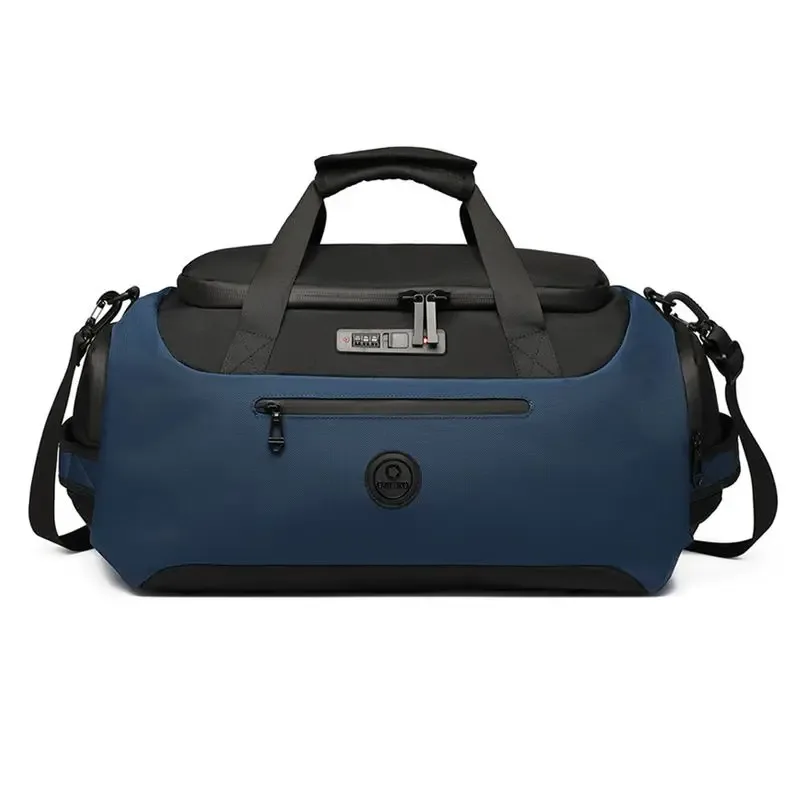 ozuko-sacs de sport étanches pour hommes, sacs de voyage de grande capacité, sacs à main de gym avec poche arrière pour chaussures, sacs à dos multifonctions pour court voyage