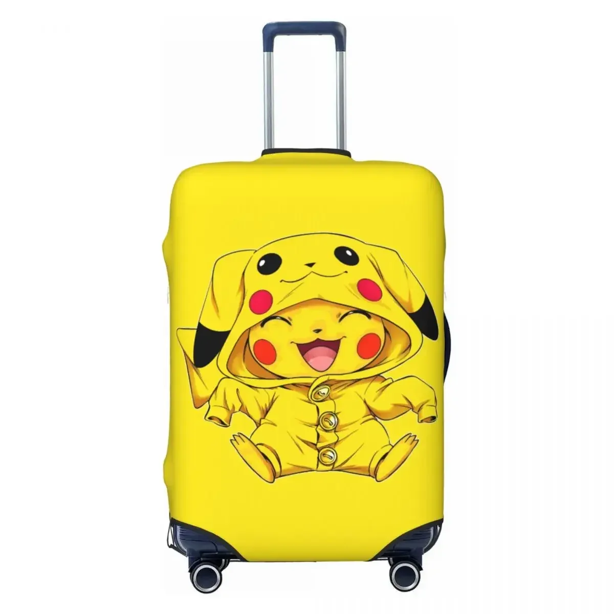 housse de valise imprimée p-pikachizer, en matériau extensible, 18-32 pouces, anti-poussière, lavable, anti-rayures, accessoire de voyage