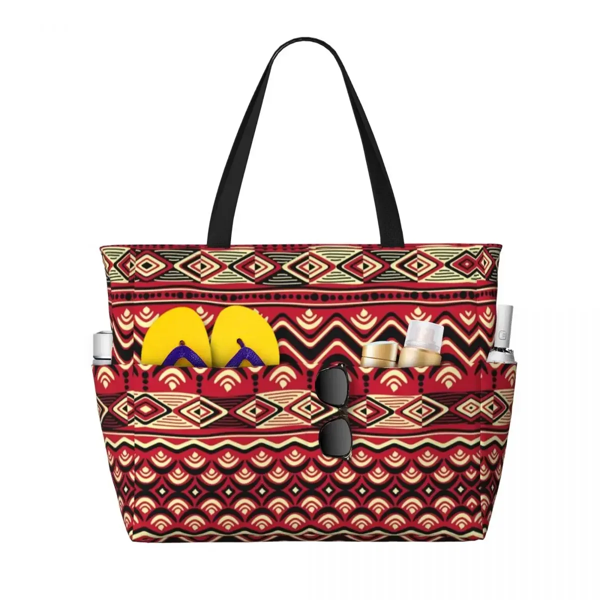 sac fourre-tout personnalisé en tissu kente africain pour femmes, grande capacité, sacs de voyage traditionnels ethniques africains ankara plage salle de sport