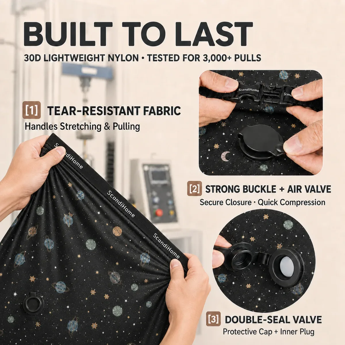 sac de compression de voyage 20l en nylon 30d, organisateur de vêtements pour économiser de l'espace, sac de rangement résistant à l'eau pour bagages et camping