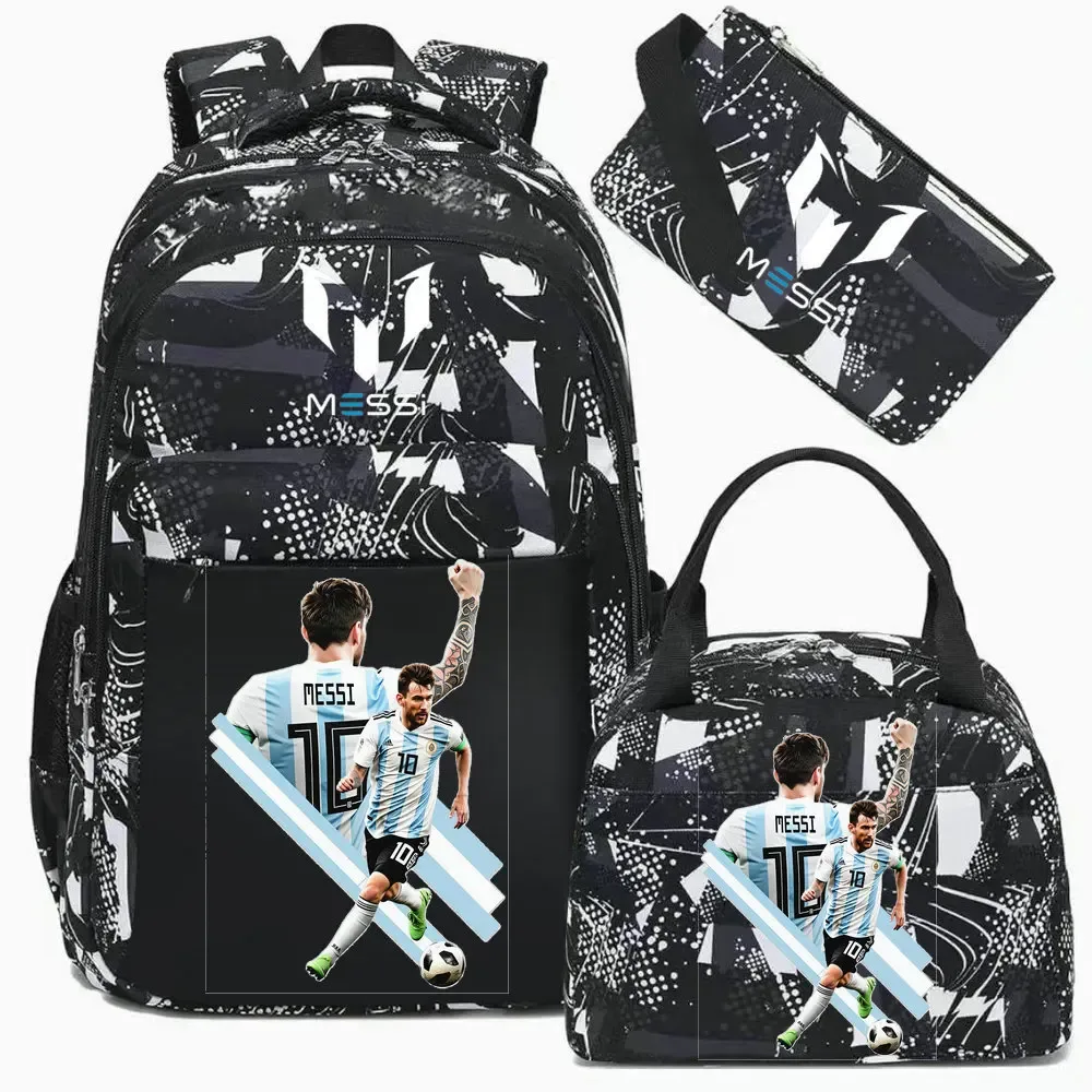 sac à dos imprimé messi, sac à dos de sport, de football, décontracté, pour femmes et hommes, sacs d'école harajuku, sacs d'école pour femmes et hommes, mochilas de voyage