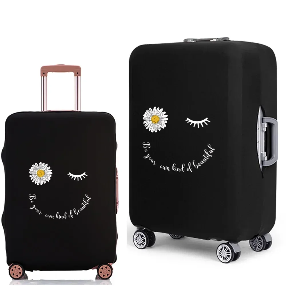 housse de protection pour valise à bagages, épaisse, élastique, anti-poussière, pour valise de 18 à 28 pouces, série daisy, accessoires de voyage