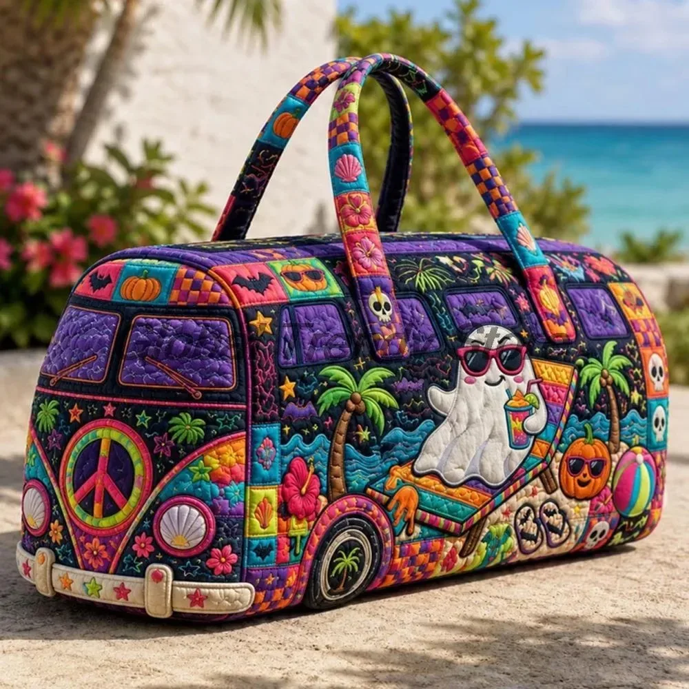 sac à dos matelassé de style gothique pour halloween, idéal pour les activités de plein air, sac de voyage avec une grande capacité, style décontracté et original pour les fêtes.