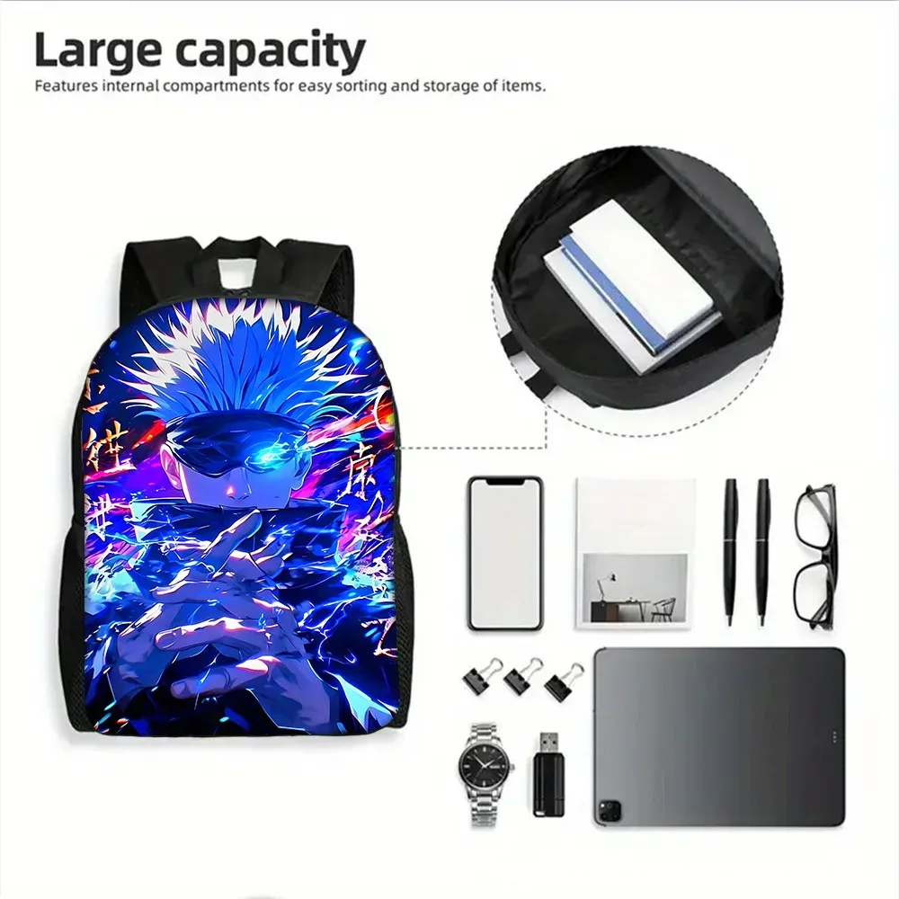 sac à dos d'école pour enfants, anime j-jujutsus k-kaisens, avec sacs à déjeuner, sacs à crayons, sacs d'école pour garçons et filles, meilleur cadeau