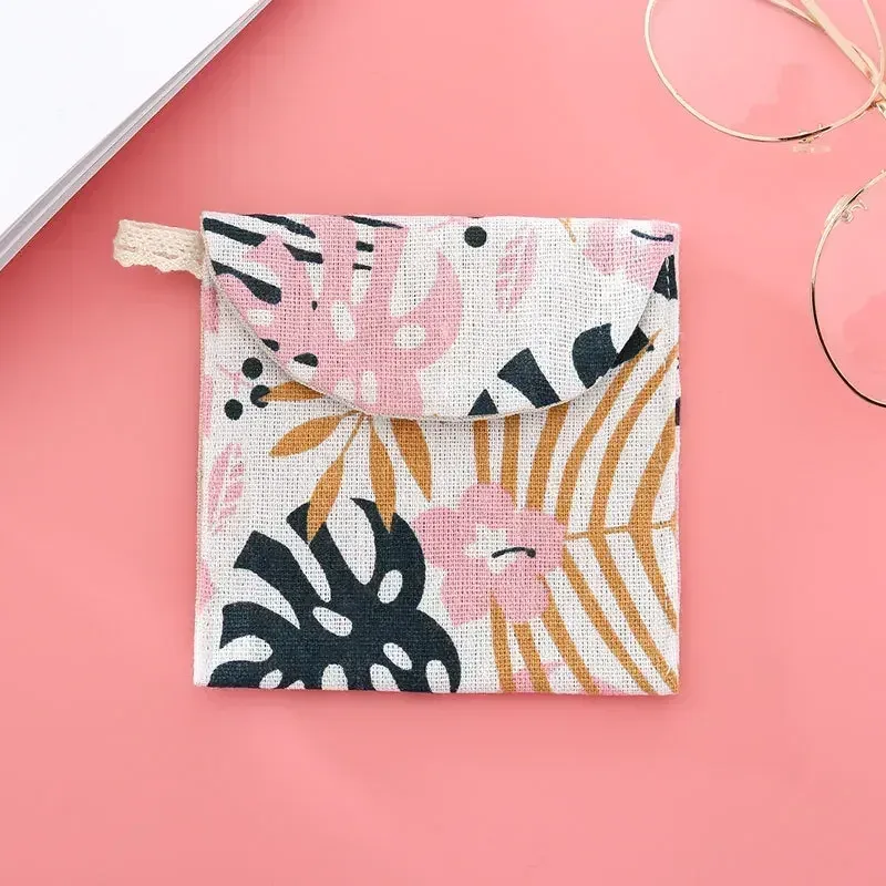 petit sac cosmétique à loquet pour femmes, sac à rouge à lèvres mignon, sac à serviettes hygiéniques, sacs de maquillage de voyage, mini étui de beauté