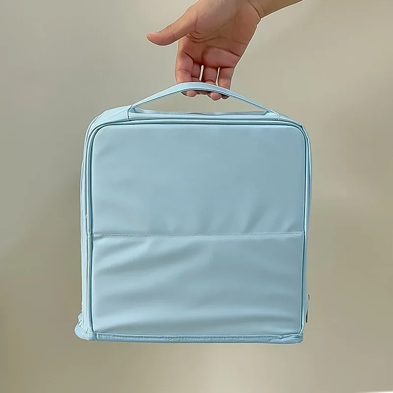 trousse de toilette de voyage avec compartiments, organiseur de maquillage pour femmes, grande pochette pour cosmétiques, soins de la peau, pinceaux et crayons