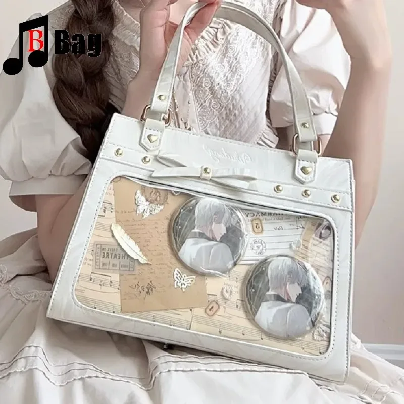sac d'uniforme de cosplay japonais lolita jk pour femmes, magnifique sac à bandoulière, sac à bandoulière portable, sacs ita pour sous-culture