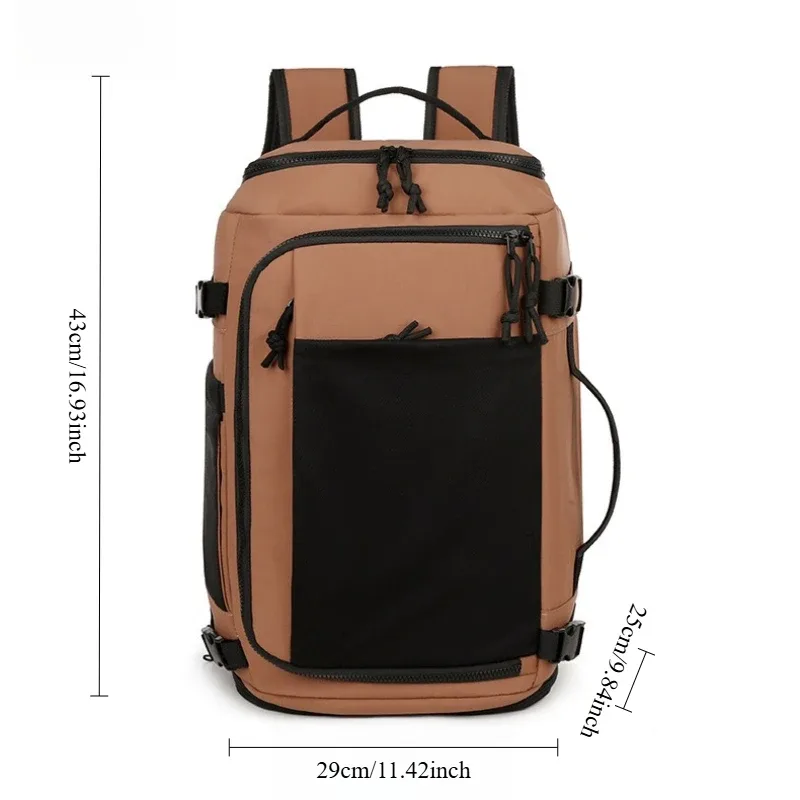 sac à dos de voyage décontracté pour hommes et femmes, sac à dos pour ordinateur portable de banlieue, sac à bagages de grande capacité, sac à deux épaules en nylon imperméable